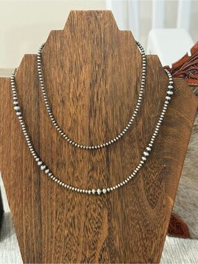 Sterling silver pearl necklace